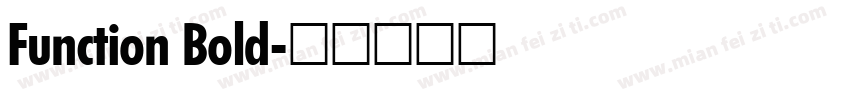 Function Bold字体转换